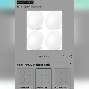 LED Puck Lights ,Obeaming,4 Surface Mount  #OB-12PL-NS,RV/Van, New